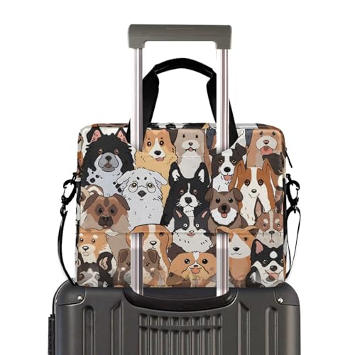 Maletín para portátil con diseño de perros, 13-15.6 pulgadas miniatura 4
