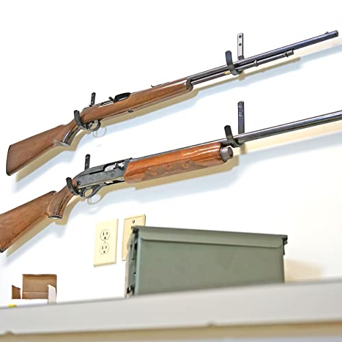 Gun Wall Mount Storage Rack J-Hook Rifle Shotgun Hangers Set - ‎Boom-10056 #TOP6