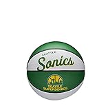 seattle supersonics jersey Mini-Basketball im Retro-Design der Seattle Supersonics, Ideal für Fans zum Spielen und Sammeln