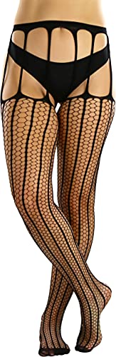 Image of ToBeInStyle Women's Suspender Pantyhose