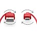 Produktbild equinux tizi flip  Micro-USB (50cm, rot), Daten- und Ladekabel mit doppelseitigen, reversiblen Steckern. Micro-USB- und USB-A-Stecker beidseitig steckbar. Kabel mit umkehrbaren Micro-USB-Anschlüssen.
