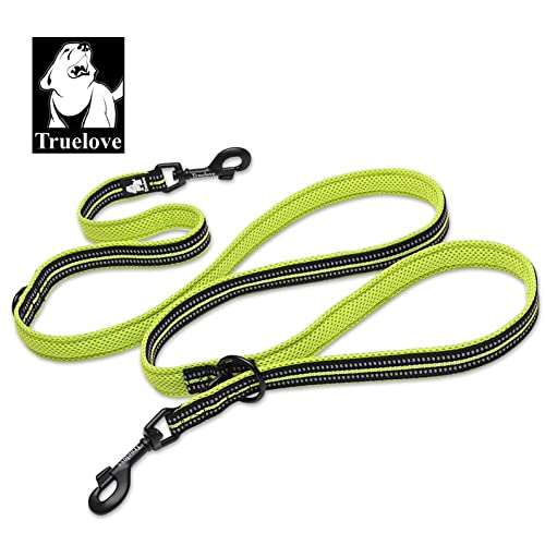WINHYEPET True Love 7 In 1 Multi-Function Adjustable Dog Lead Hand Free Pet Training Leash Nylon Reflective Comfortable Multi-Purpose Dog Leash TLL2411(Neon Yellow,M) - Image 2