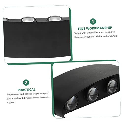 Aplique de pared LED de aluminio curvado para iluminar zonas oscuras 5