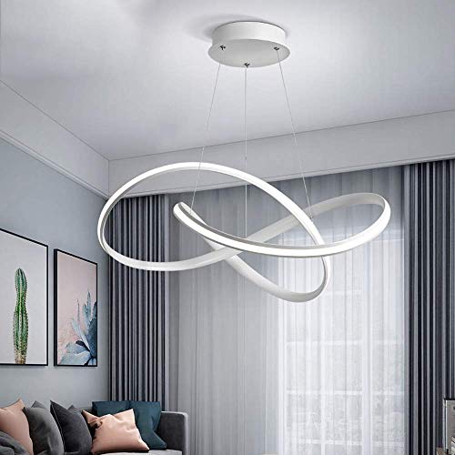 Lustre LED moderne rond avec diffuseur en gel de silice de luxe - 4