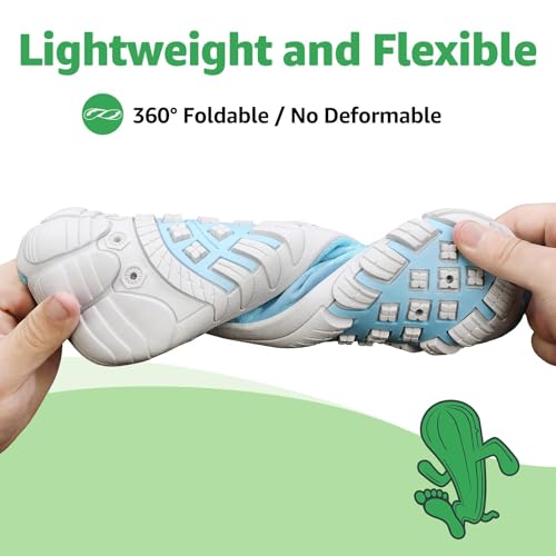 Image of SAGUARO Water Shoes for Women - Barefoot Quick-Dry Aqua Sock, Lightweight, Breathable for Swimming, Beach and Outdoor Activities Size 5.5-10.5