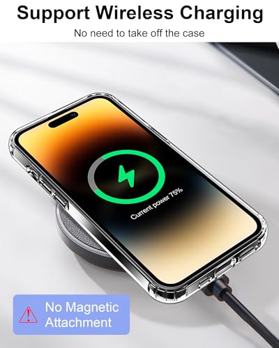Image of HOOMIL Clear Case for iPhone 14 Pro Max, Anti-Yellowing