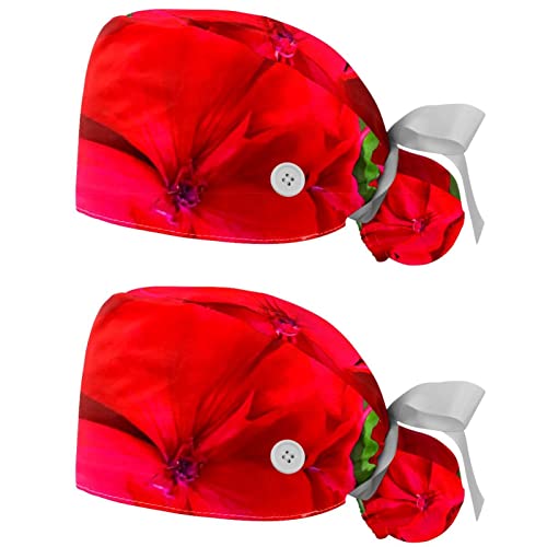 Chapeaux bouffants JDEZ à géraniums pour rester au frais en cuisine et atelier