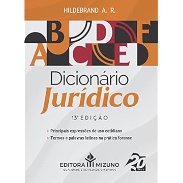 Capa do livro Dicionário Jurídico 13ª Edição 2023