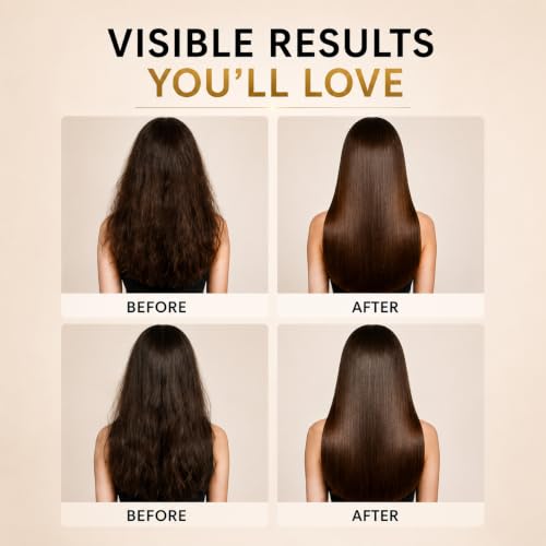 Image of Keratin After Care Shampoo & Mask Combo 250ml | Sulfate-Free Salon Grade System with Almond Oil, Jojoba & Shea Butter | Smoothening, Repair & Shine for Treated Hair
