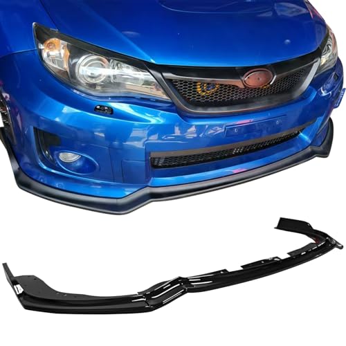 IKON MOTORSPORTS Front Bumper Lip, Compatible with 2011-2014 Subaru Impreza WRX & WRX STI Hatchback