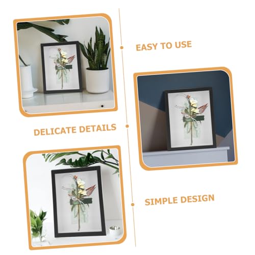 Boîtes de présentation de fleurs séchées en bois de qualité IMIKEYA