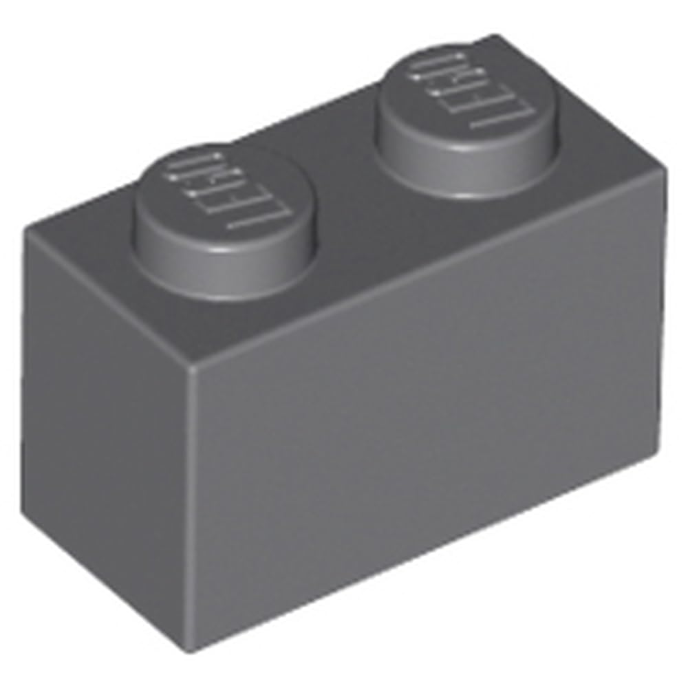 LEGO Building Block 1x2, Part 3004, Part 3004, Choose Your Colour (Dark Bluish Gray, 10, Bricks) — image 1
