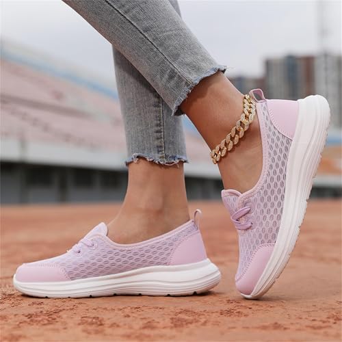 Womens Orthopedic Shoes Zapatos Ortopédicos para Mujer Walking Shoe Hands Free Slip on Retractable Shoelaces Sneakers2