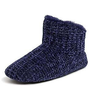 Dearfoams womens Chenille Bootie
