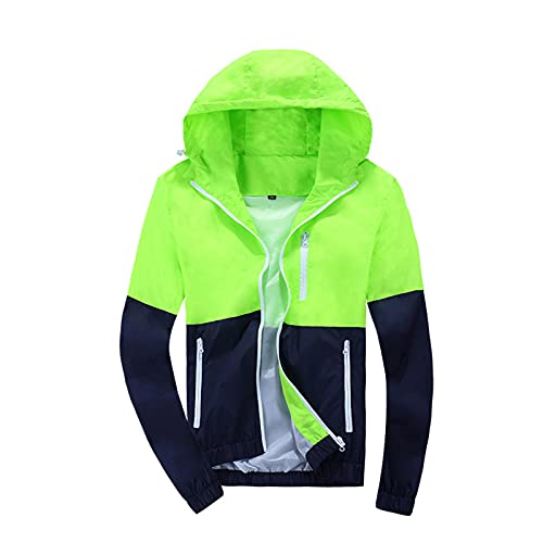 Men's Hooded Windbreaker Jacket Thin Jacket Casual Fashion Spring and Autumn