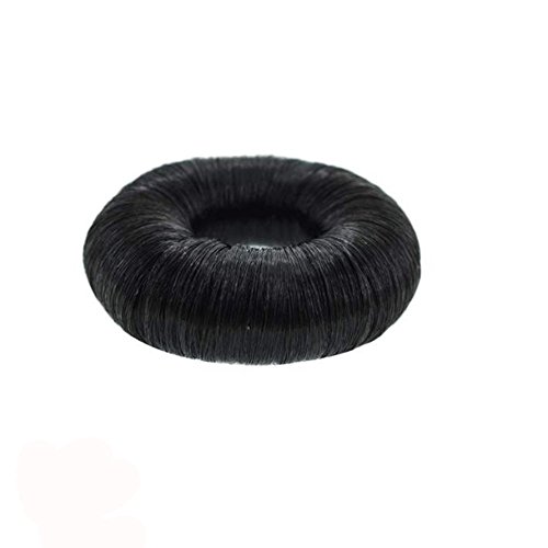 Chignon in capelli finti, colore castano nero