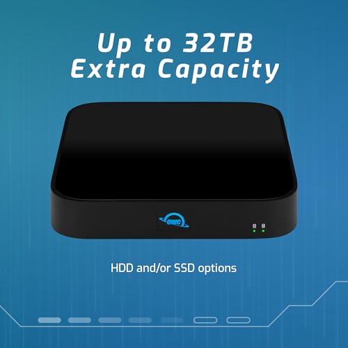 Image of OWC (Enclosure only miniStack STX, Upgradeable Expansion Solution and Thunderbolt Hub /Mini Dock with 3 Extra TB4 Ports. for Mac Studio, Mac mini and Other Devices. Matte Black