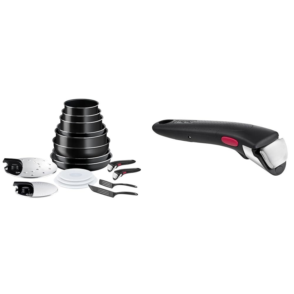 Tefal Ingenio, Batterie de cuisine 17 pièces, Wok, Sauteuse