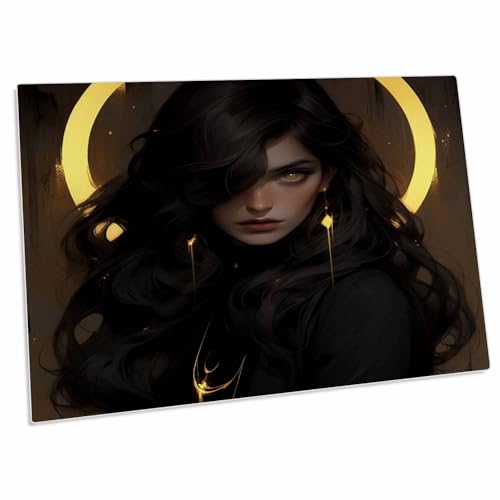 3dRose Desk Pad Mysterious Woman 58x40 cm miniatura 1