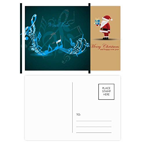 Cartes postales Père Noël Bleu à rabat pour vos correspondances de Noël