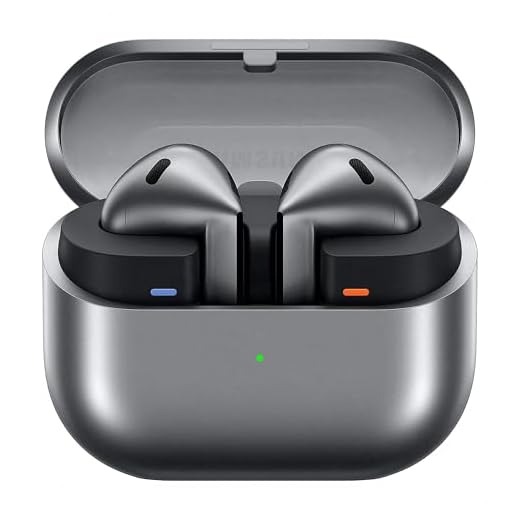 Samsung Galaxy Buds3 Kabellose Bluetooth-Kopfhörer, Active Noise Cancelling (ANC), Adaptive Geräuschunterdrückung, In-Ear-Kopfhörer mit 360 Audio, Silver, Inkl. Anymode Clear Case