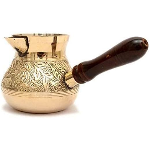 SkyWalker Metal Brass Turkish Kettle for Making Tea Coffee 