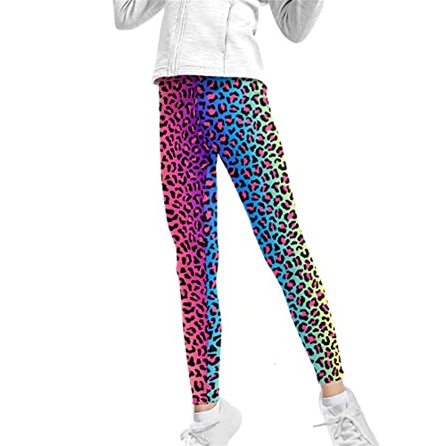 Xpyiqun Girls Leggings Athletic Yoga Pants Tights Trousers Activewear 4-13T2