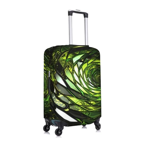 Travel Luggage Cover Anti-Scratch Suitcase Cover Protector Elastic Thicken Luggage Protector Washable Baggage Covers Abstract Green Snake Suitcase Sleeve Fit 18-32 Inch Luggage Small3