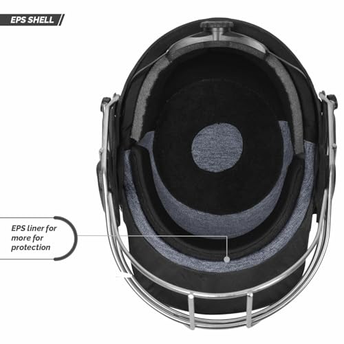 Image of DSC Fort 44 Titanium Cricket Helmet for Mens | Adjustable Titanium Grill | Adjustable Back Support Strap | Light Weight