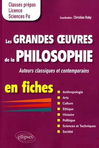 Les grandes oeuvres de la philosophie en fiches: Auteurs classiques et contemporains. Classes prépas, Licence, Sciences Po
