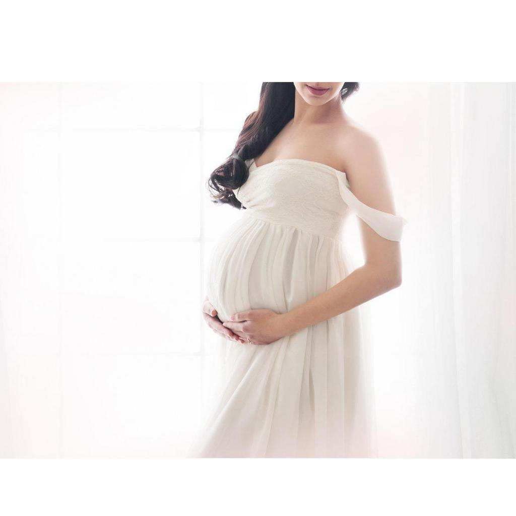 de Maternidad para Mujer, Accesorios de Fotografía, para Embarazadas con Hombros Descubiertos Y Frente