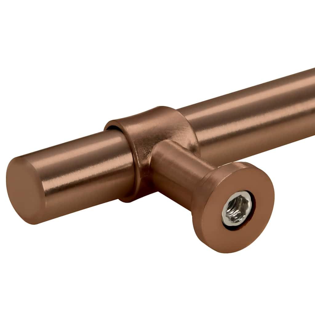 Tiradores para muebles (5 unidades, acero inoxidable, 560 x 32 mm, 480 mm de distancia entre orificios, para armario, cajón, cocina, cajonera, armario frontal y cajas de madera)