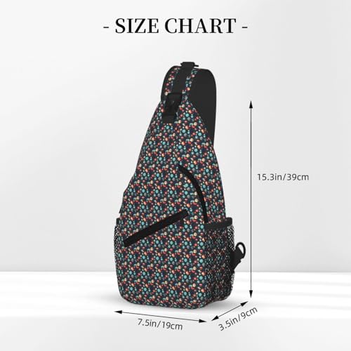 Bolsa cruzada con estampado exterior de planetas y correa diagonal ajustable 3