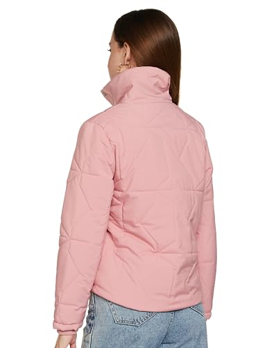 Image of Qube By Fort Collins Polyester, Standard Length Women's Quilted Bomber Jacket Stylish, Warm, And Cozy Winter Outerwear