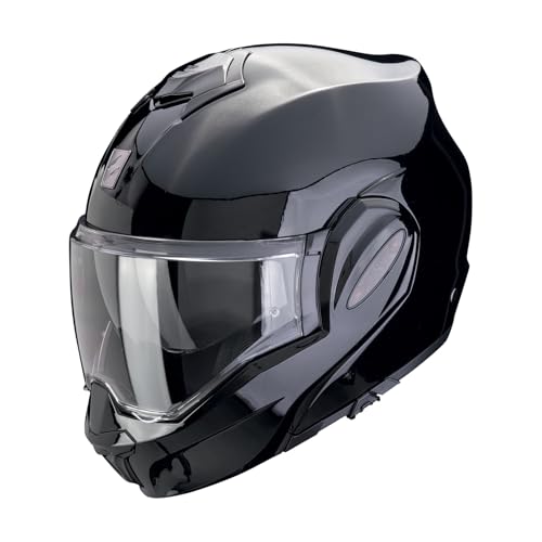 Casque modulable Scorpion Exo-Tech Evo l'excellence du noir mat en taille M - 2