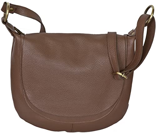 Besace cuir femme bandoulière Paloma : grand sac à main porté épaule