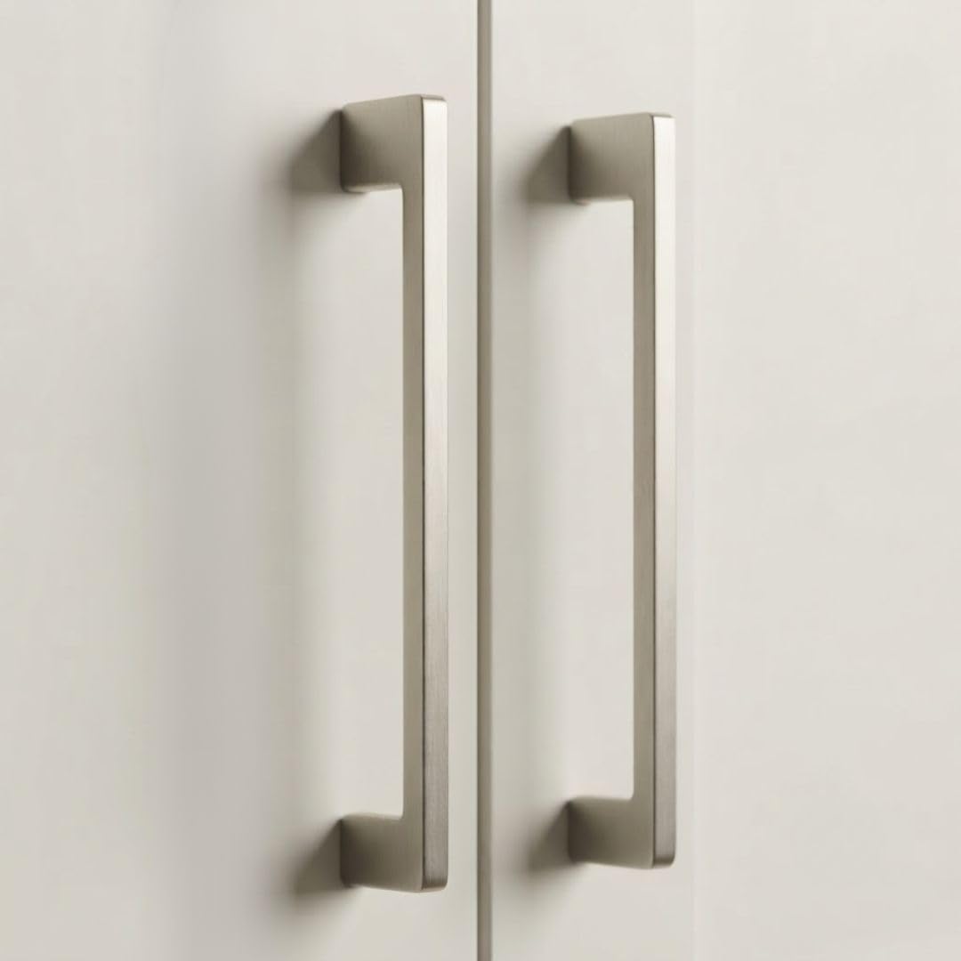 Modern Stainless Steel Cabinet Handle for Kitchen Cabinet, Wardrobe, Drawer, Cupboard & Furniture | Heavy Duty Pull Handle | Matt Finish | Rust Resistant | Model SS-14 | 160 mm Hole Center | Pack of 2-image-33