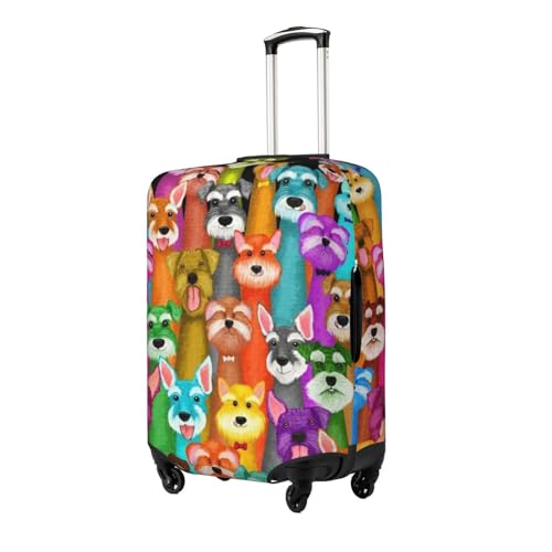 Dogs Print Suitcase Cover Luggage Protector Washable Elastic Fashionable Travel Gear Cover2