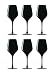 Produktbild Stölzle Lausitz 147 74 02, Blind Tasting Weinglas in schwarz, 6-er Set, 350ml, Made in Germany