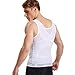 HANERDUN Mens Slimming Shirt Body Shaper Vest Compression Shirt Shapewear Hide Gynecomastia Slimming Vest