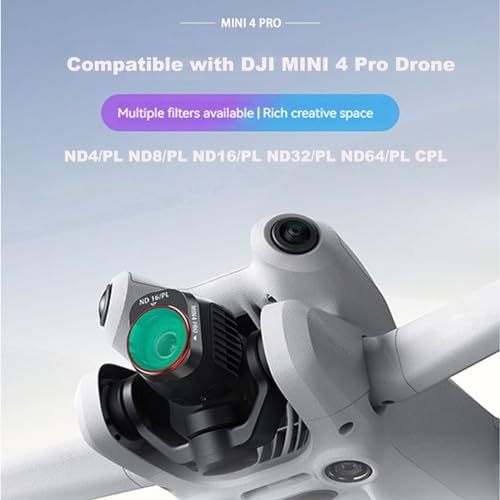 HMHAMA Filtro ND/PL CPL compatível com DJI Mini 4 Pro, ND4/PL ND8/PL ND16/PL ND32/PL ND64/PL CPL Fil