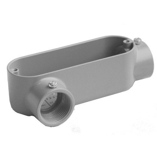 Morris 14266 Combination Conduit Body, Aluminum, Type LR, Threaded, Set Screw, 1