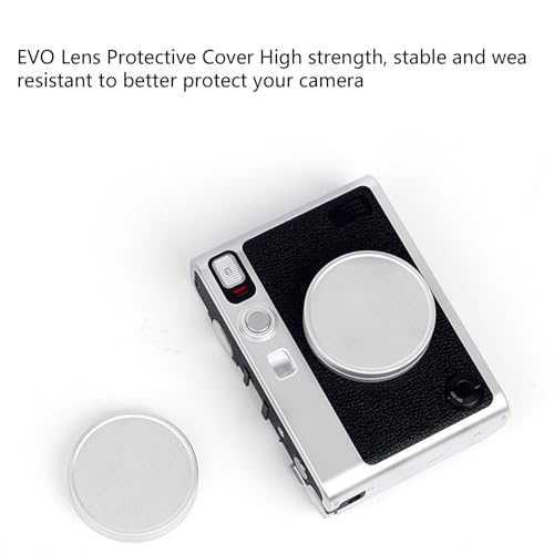 Cubierta protectora para lente de aluminio para cámara Instax Mini EVO, color plateado miniatura 3