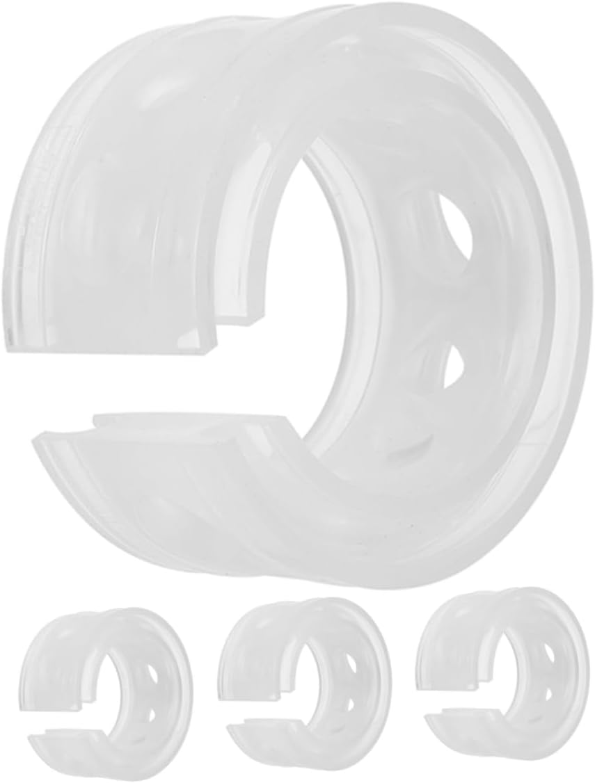 BESTOYARD 4pcs Car Suspension Shock Buffer Cushions Transparent Spring Bumper for Enhanced Driving Stability and Comfort for Vehicle Modifications