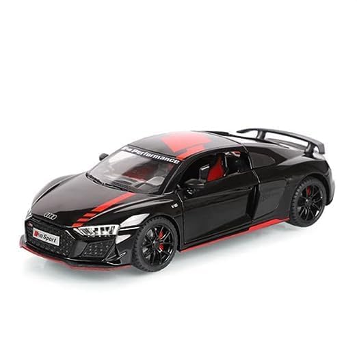 Image of Metal Pull Back Diecast Car 1:24 Big Audi R8 V10 Sport Pull Back Car Model with Sound Light Boys Gifts Toys for Kids【Pack of 1】,multicolor