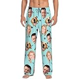 Custom Pajama Pants & Sweatpants - Personalized Pjs for Women & Men - Matching Pj-Medium-Dark Cyan-0.087