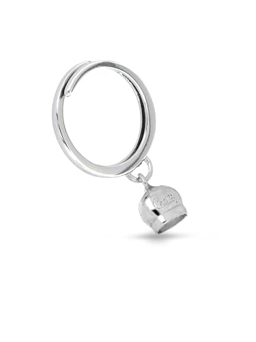 Donipreziosi Anello regolabile con Campanella Capri in Argento Bianco 925%
