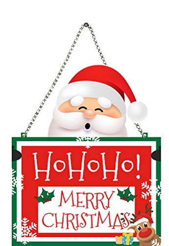 Image of Printelligent Ho Ho Ho Merry Christmas Door Hanging (Door-F) multicolor