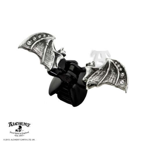 Crystal Bat Clip Gothic Hair Accessories Alchemy Alternative Lifestyle