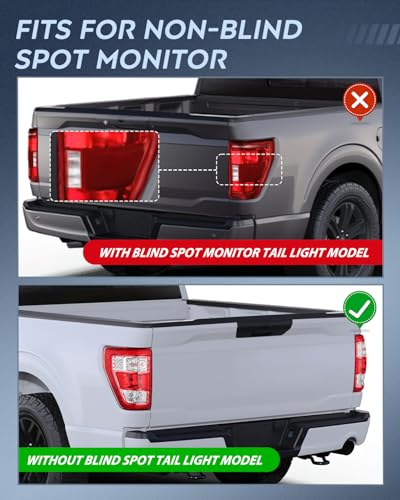 Image of Nilight Taillight Assembly for 2021 2022 2023 Ford F150 XL Pair